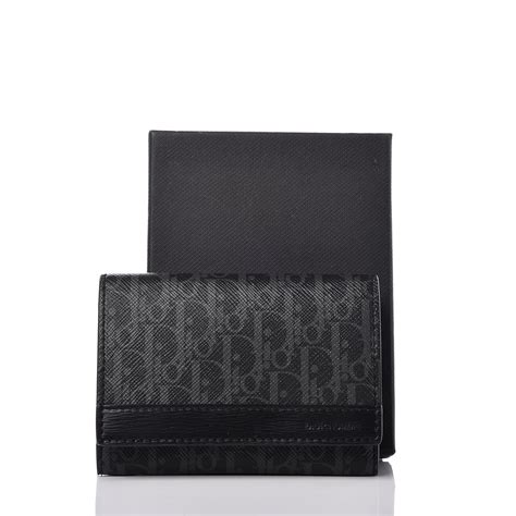 dior canvas card holder